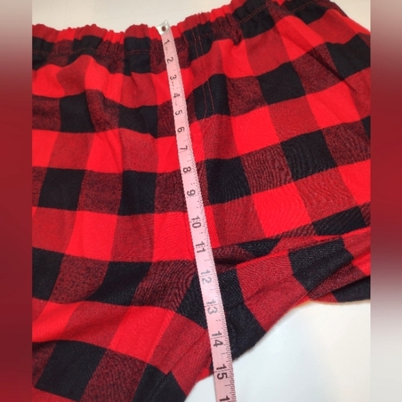 Disney Mickey Mouse Men's  Red/Black Plaid Holiday Pajama Set Size (XL) - Picture 14 of 16